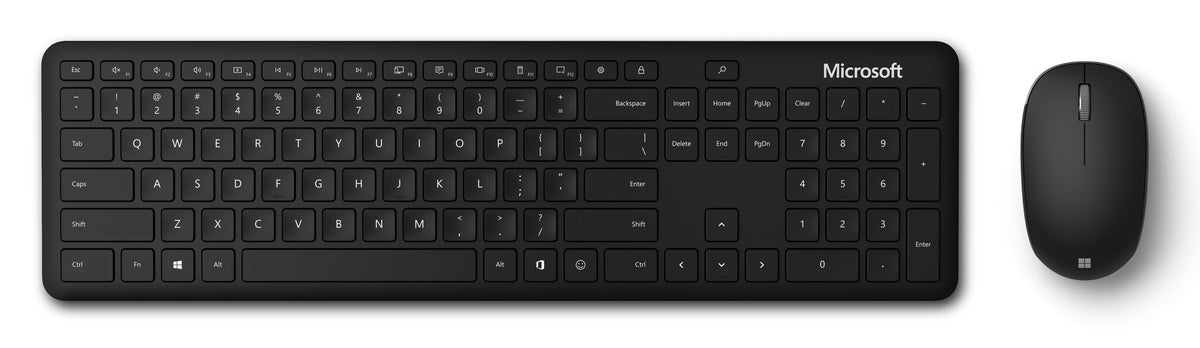 Microsoft Desktop Bundle - Bluetooth Wireless keyboard (QWERTZ German) & Mouse in Black