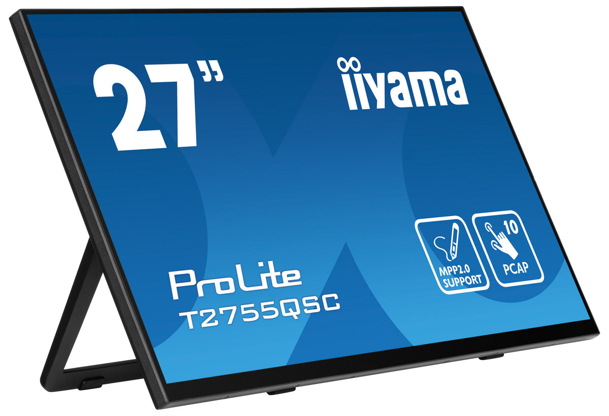iiyama ProLite T2755QSC-B1 - 68.6 cm (27") - 2560 x 1440 pixels Full HD LCD Touchscreen Monitor