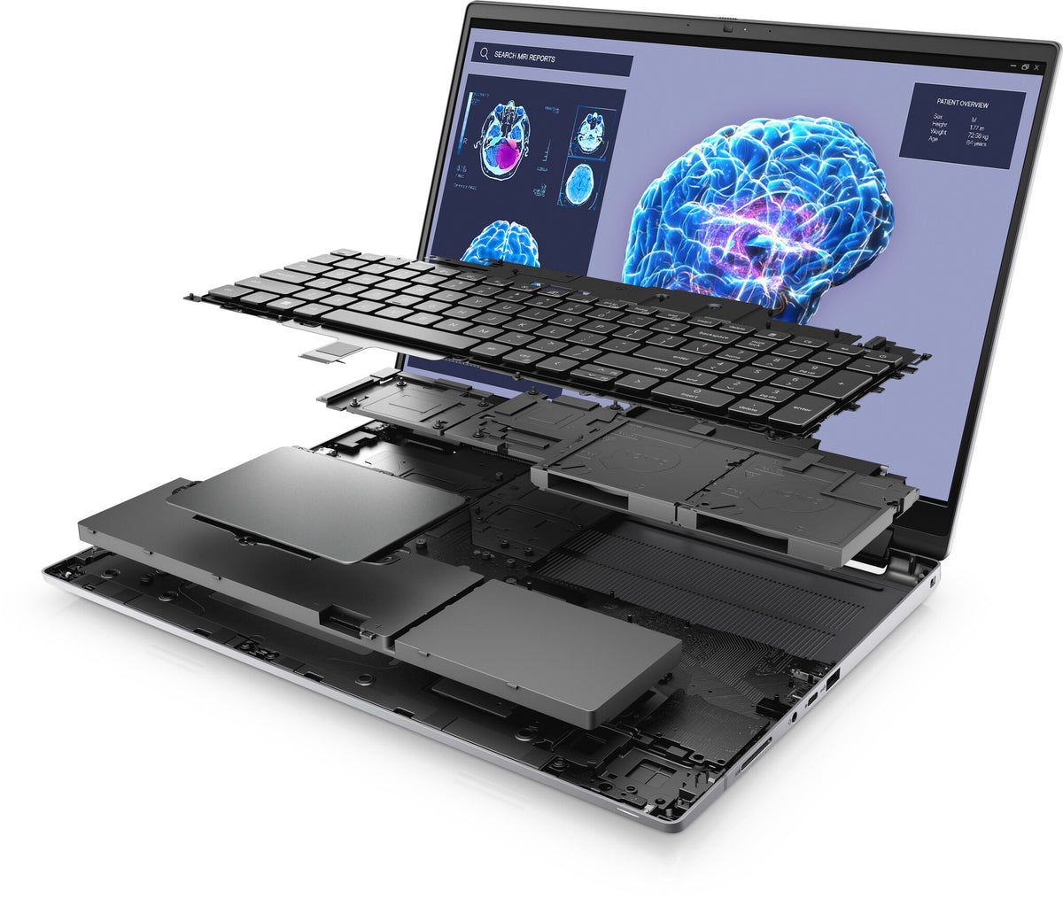DELL Precision 7680 Laptop - 40.6 cm (16") - Intel® Core™ i7-13850HX - 32 GB DDR5-SDRAM - 1 TB SSD - NVIDIA RTX 2000 Ada - Wi-Fi 6E - Windows 11 Pro - Grey