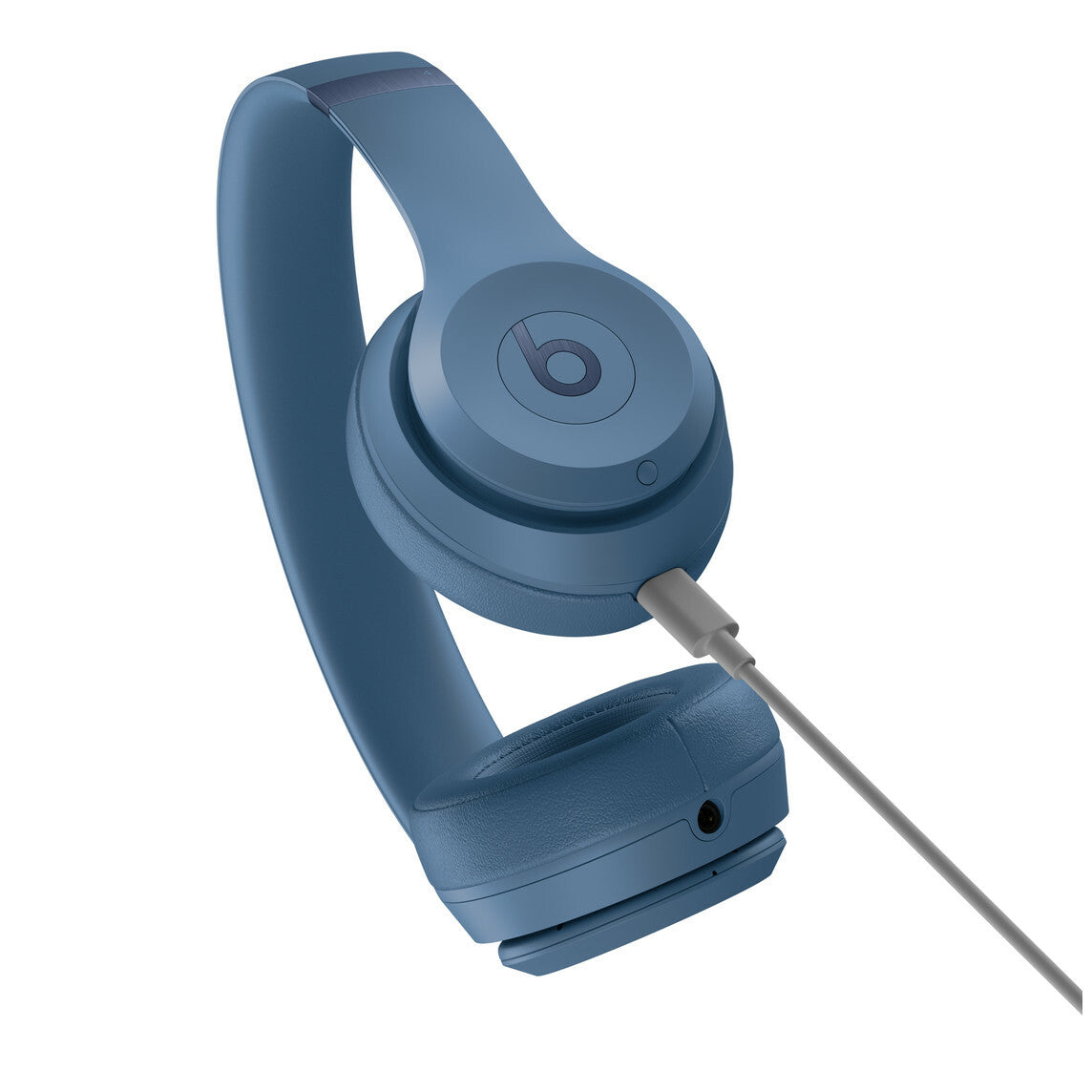 Apple Beats Solo 4 - USB Type-C Wired & Wireless Bluetooth Headphones in Slate Blue