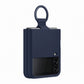 Samsung Silicone Cover With Ring for Galaxy Z Flip4 in Navy