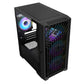 VIDA Cyclone - microATX Mid Tower Case in Black