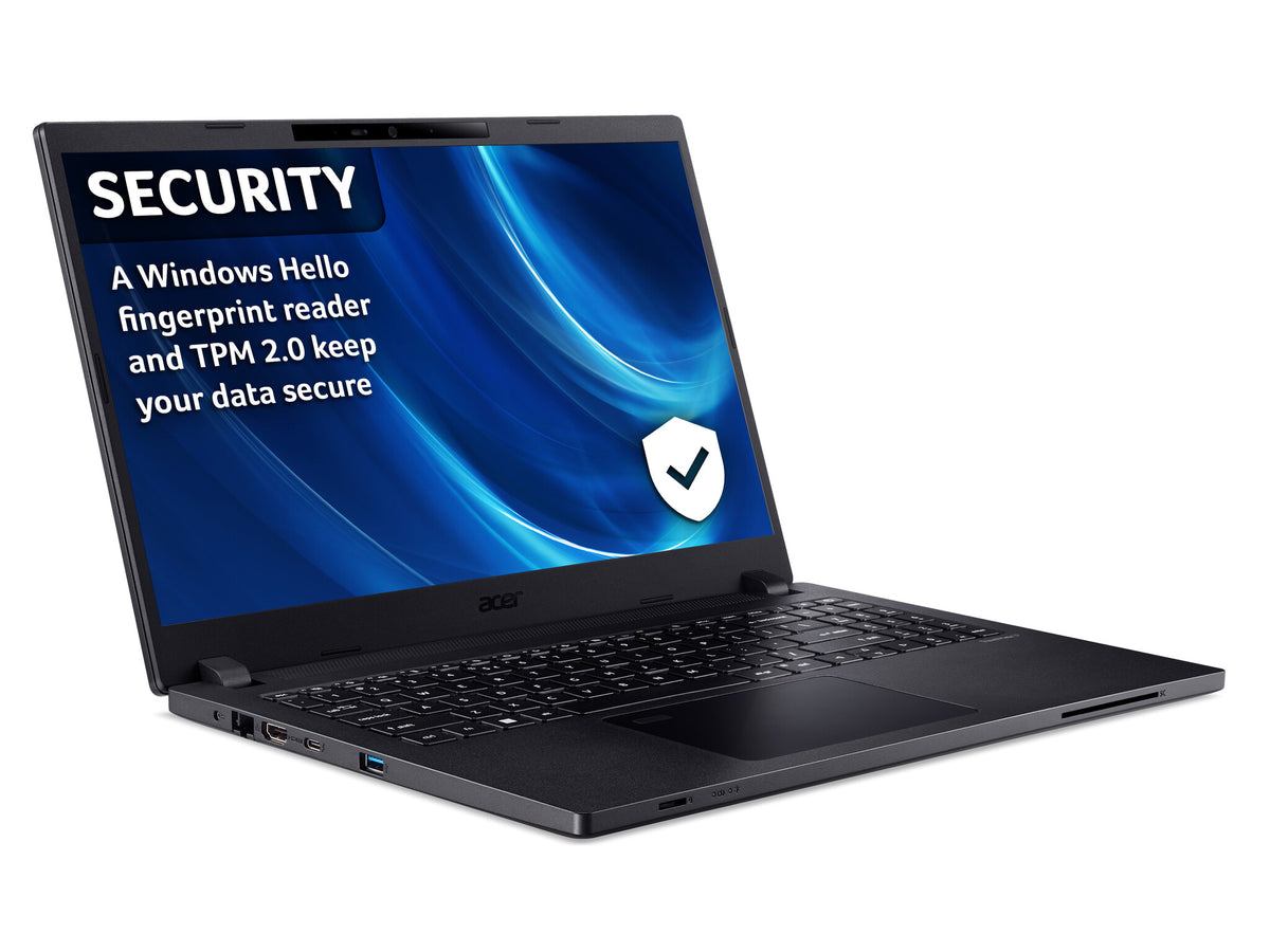 Acer TravelMate P2 Laptop - 39.6 cm (15.6") - Intel® Core™ i5-1235U - 8 GB DDR4-SDRAM - 256 GB SSD - Wi-Fi 6 - Windows 11 Pro - Black