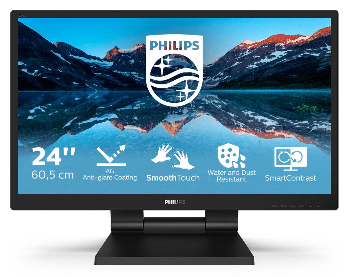 Philips 242B9TL/00 Computer Monitor 60.5 cm (23.8") 1920 x 1080 pixels Full HD LCD Touchscreen Black