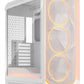 Fractal Design Meshify 3 Ambience Pro RGB - ATX Mid Tower Case in White + Clear Tint