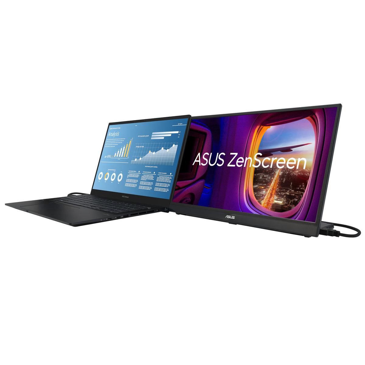 ASUS ZenScreen MB17AHG - 43.9 cm (17.3") - 1920 x 1080 pixels FHD Portable Monitor