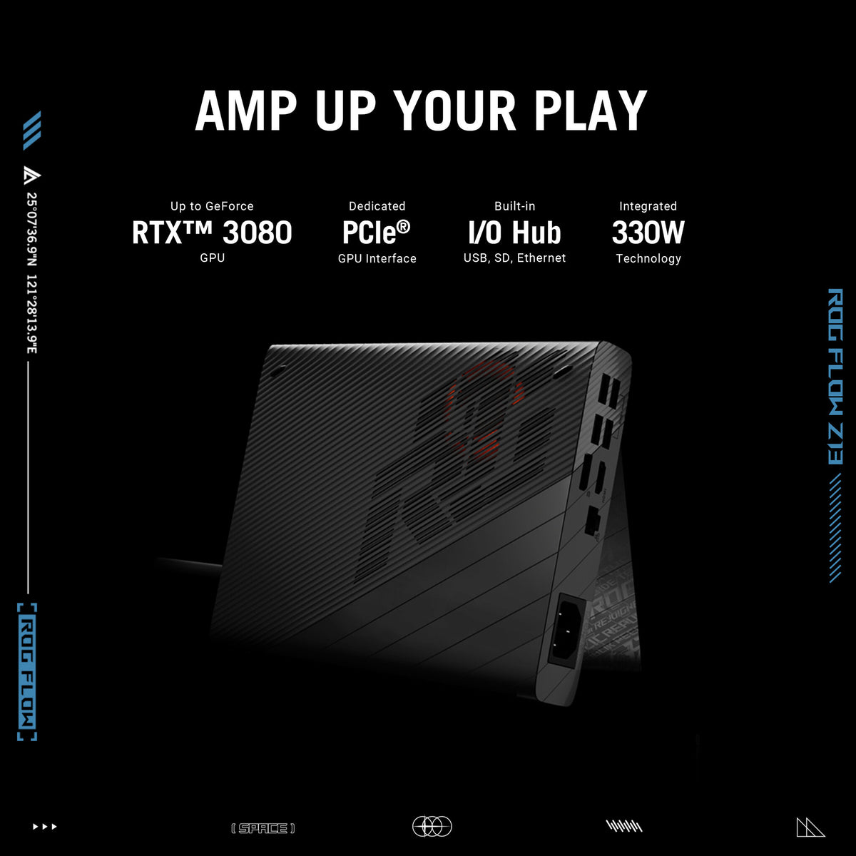 ASUS ROG Flow Z13 Hybrid (2-in-1) - 34 cm (13.4") - Touchscreen - Intel® Core™ i9-12900H - 16 GB LPDDR5-SDRAM - 1 TB SSD - NVIDIA GeForce RTX 3050 Ti - Wi-Fi 6E - Windows 11 Home - Black