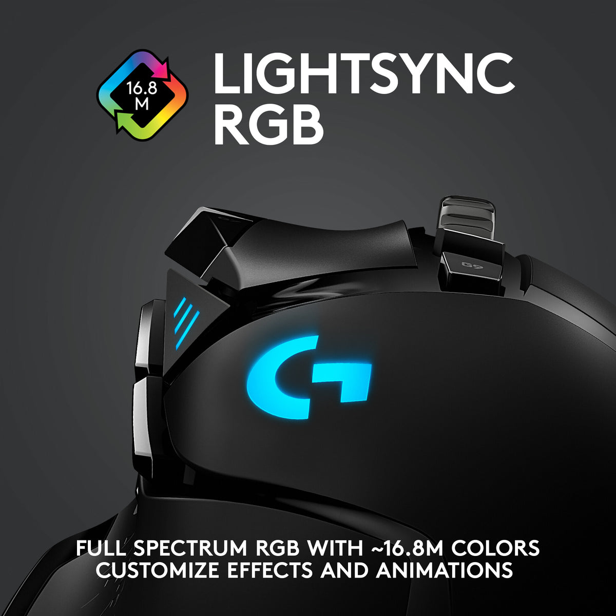 Logitech G - G502 LIGHTSPEED RF Wireless Gaming Mouse in Black - 25,600 DPI