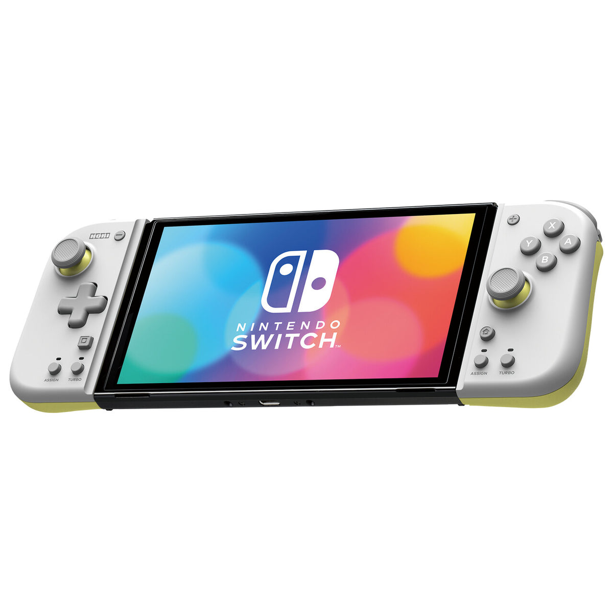 Hori Split Pad Compact -  Game Controllers for Nintendo Switch in Light Grey / Yellow