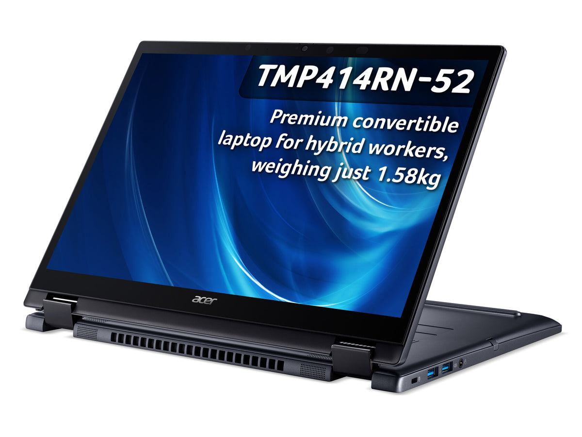 Acer TravelMate Spin P4 Hybrid (2-in-1) - 35.6 cm (14") - Touchscreen - Intel® Core™ i5-1240P - 8 GB DDR4-SDRAM - 512 GB SSD - Wi-Fi 6E - Windows 11 Pro - Blue