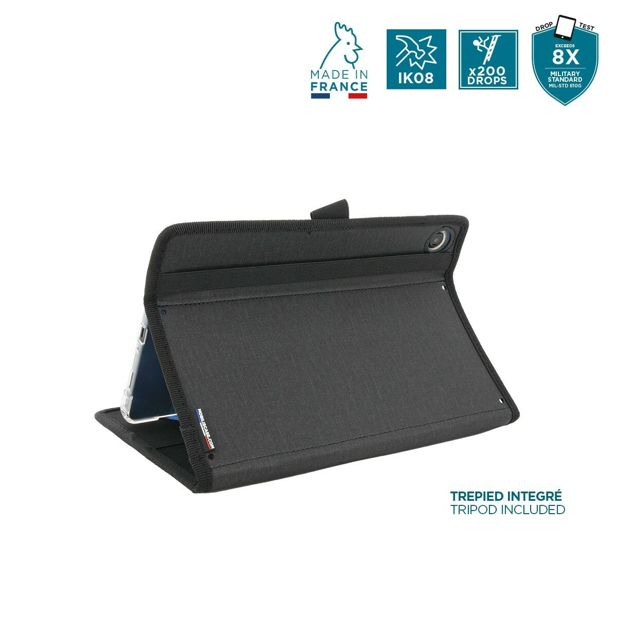 Mobilis Activ Pack Folio Protective Case For Galaxy Tab A9+ in Black