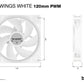 be quiet! Light Wings White -  PWM Computer Case Fan in White - 120mm (Pack of 3)