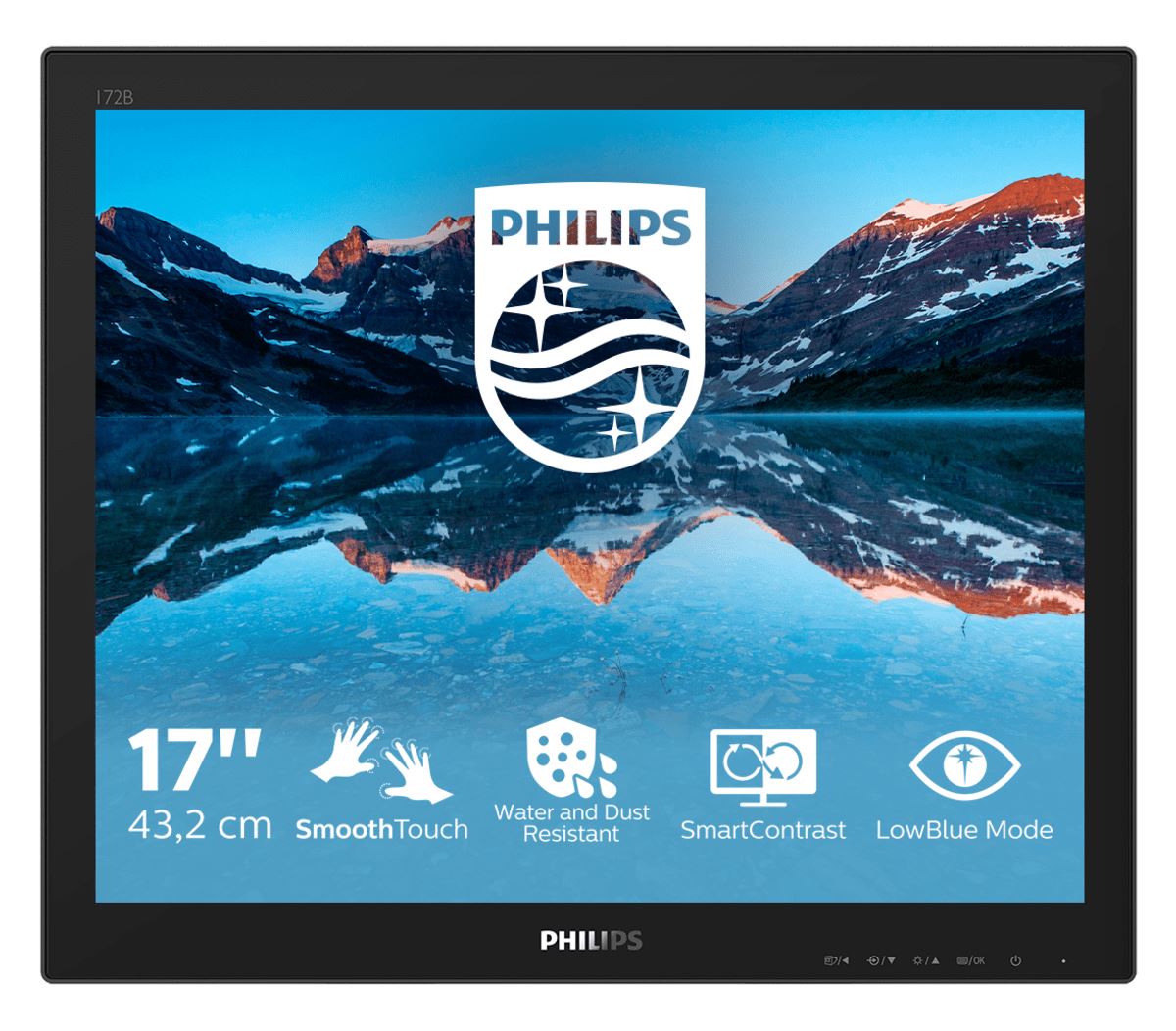 Philips 172B9TN/00 Computer Monitor 43.2 cm (17") 1280 x 1024 pixels HD LCD Touchscreen Tabletop Black