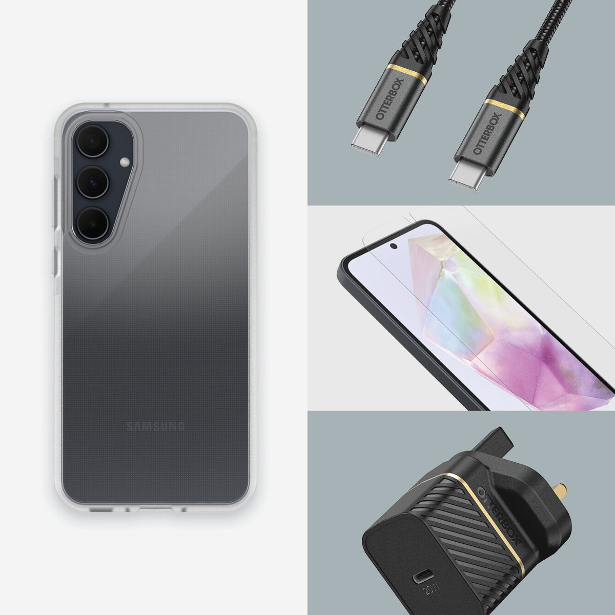 OtterBox React Series for Galaxy A35 (5G) in Clear