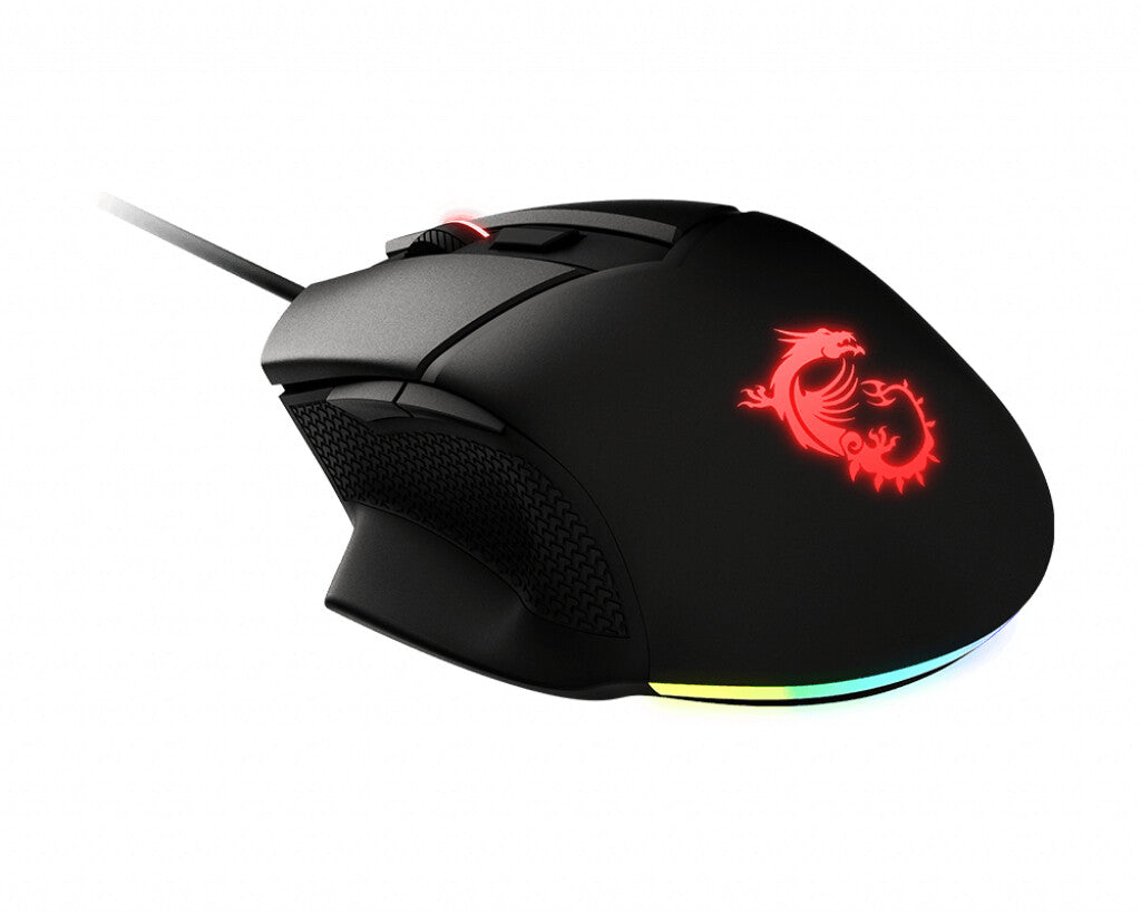 MSI CLUTCH GM20 ELITE - Optical Gaming Mouse in Black - 6,400 DPI