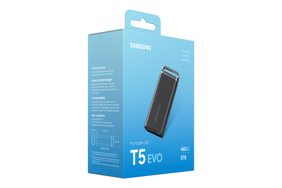Samsung T5 EVO Portable SSD - 8 TB