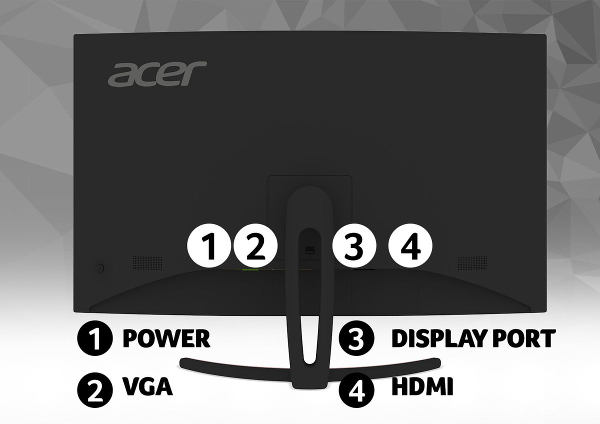 Acer ED3 ED323QURA - 80 cm (31.5&quot;) - 2560 x 1440 pixels QHD Curved Monitor
