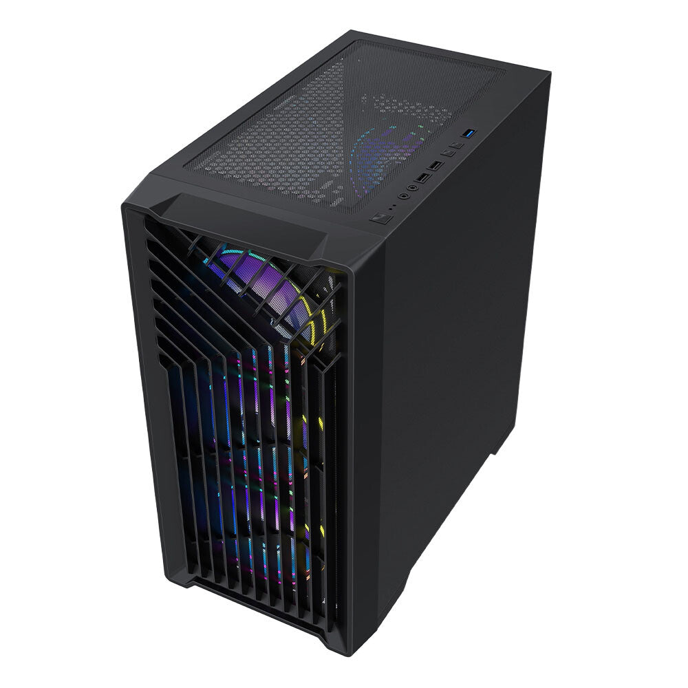 VIDA Cyclone - microATX Mid Tower Case in Black