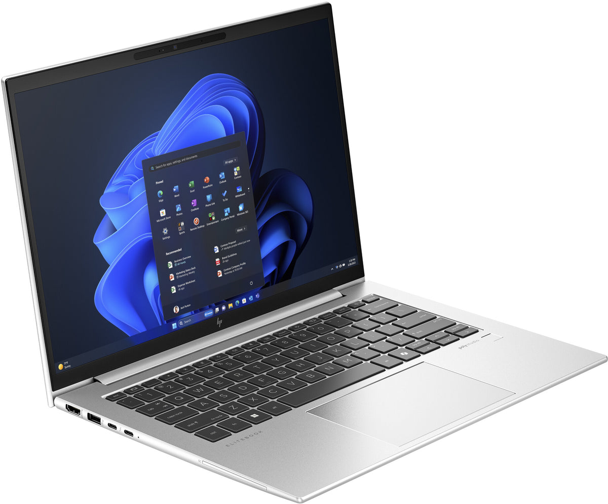 HP EliteBook 840 14 G11 Intel Core Ultra 7 155U Laptop 35.6 cm (14") WUXGA 16 GB DDR5-SDRAM 512 GB SSD Wi-Fi 6E (802.11ax) Windows 11 Pro Silver