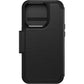 OtterBox Strada Series Folio with MagSafe for iPhone 15 Pro in Shadow (Black)
