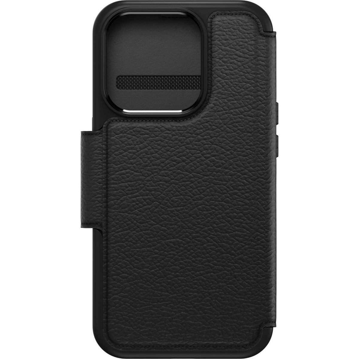 OtterBox Strada Series Folio with MagSafe for iPhone 15 Pro in Shadow (Black)