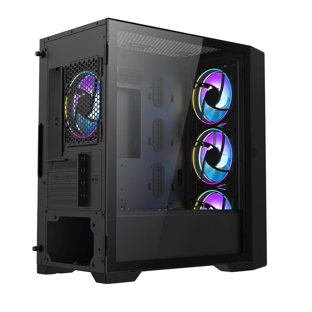 VIDA Cyclone - microATX Mid Tower Case in Black