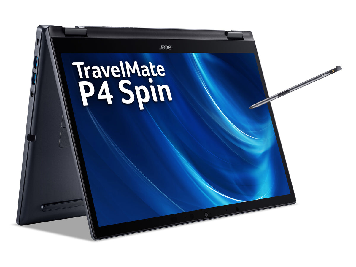 Acer TravelMate Spin P4 Hybrid (2-in-1) - 35.6 cm (14") - Touchscreen - Intel® Core™ i5-1240P - 8 GB DDR4-SDRAM - 512 GB SSD - Wi-Fi 6E - Windows 11 Pro - Blue