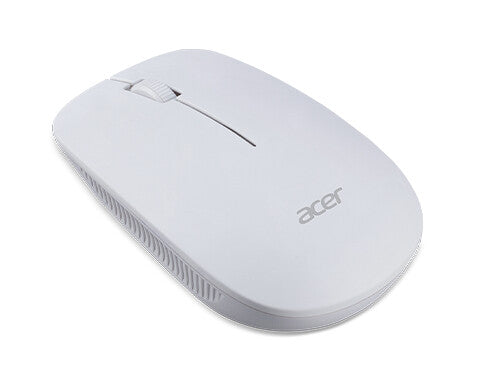 Acer - RF Wireless + Bluetooth Optical Mouse in White - 1,200 DPI