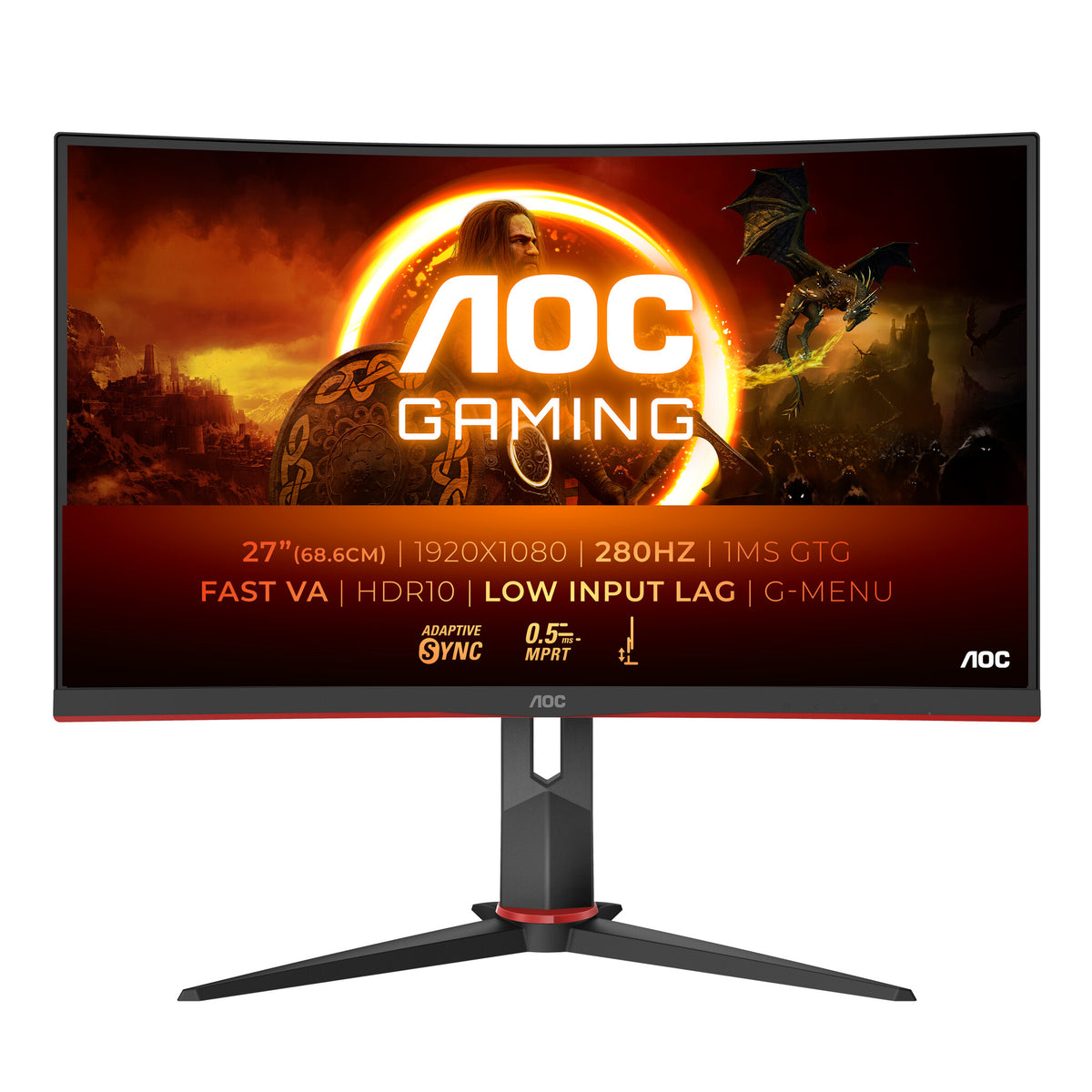 AOC G2 C27G2Z3/BK - 68.6 cm (27") - 1920 x 1080 pixels Full HD LED Monitor