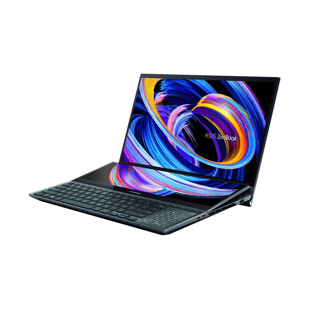 ASUS Zenbook Pro Duo 15 OLED Laptop - 39.6 cm (15.6&quot;) - Touchscreen - Intel® Core™ i9-12900H - 32 GB LPDDR5-SDRAM - 1 TB SSD - NVIDIA GeForce RTX 3070 Ti - Wi-Fi 6 - Windows 11 Home - Blue