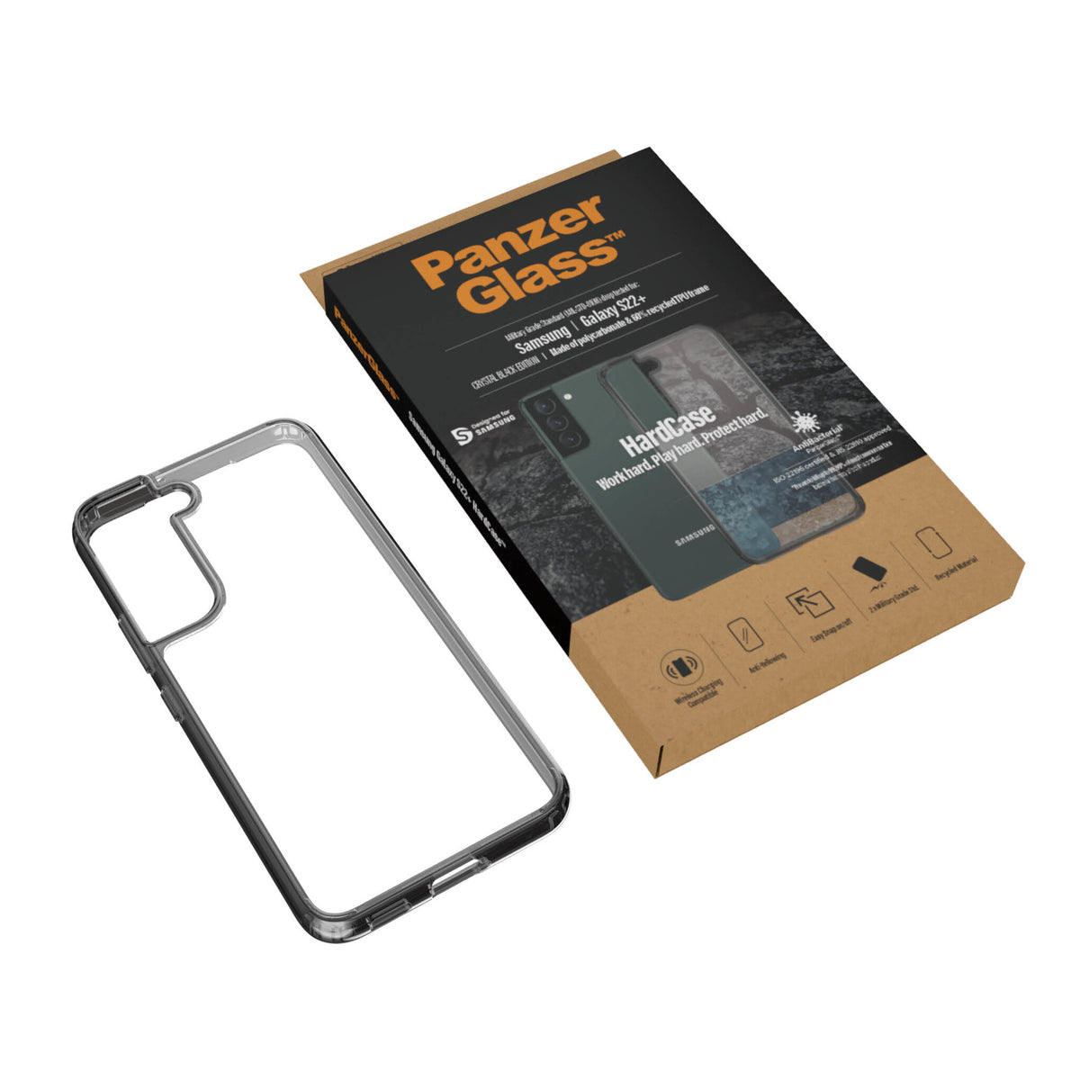 PanzerGlass ® HardCase for Galaxy S22 Plus in Smokey Black