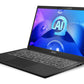 MSI Modern 15 H AI Laptop - 39.6 cm (15.6") - Intel Core Ultra 5 125H - 16 GB DDR5-SDRAM - 512 GB SSD - Wi-Fi 6E - Windows 11 Home - Black