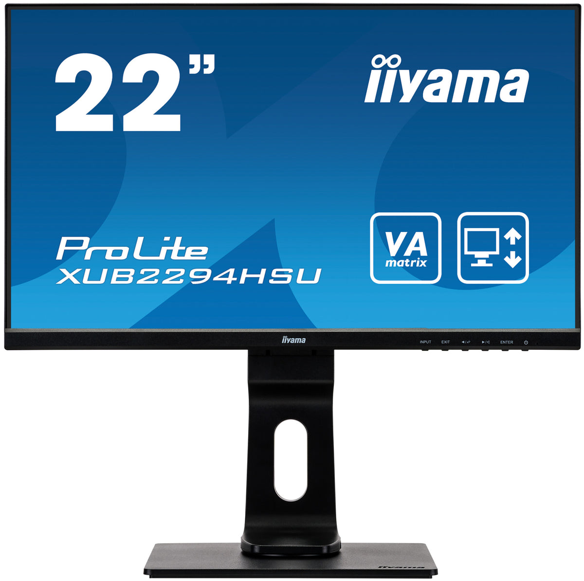 iiyama ProLite XUB2294HSU-B1 - 54.6 cm (21.5") - 1920 x 1080 pixels FHD LED Monitor