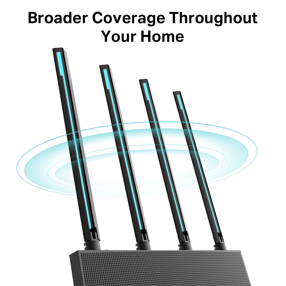 TP-Link Archer C80 - Gigabit Ethernet Dual-band (2.4 GHz / 5 GHz) wireless router in Black