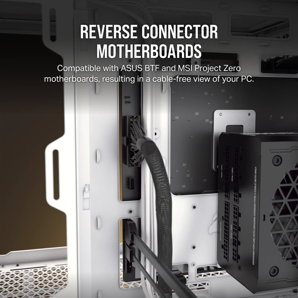 Corsair iCUE LINK 6500X RGB ATX Mid Tower Case in White
