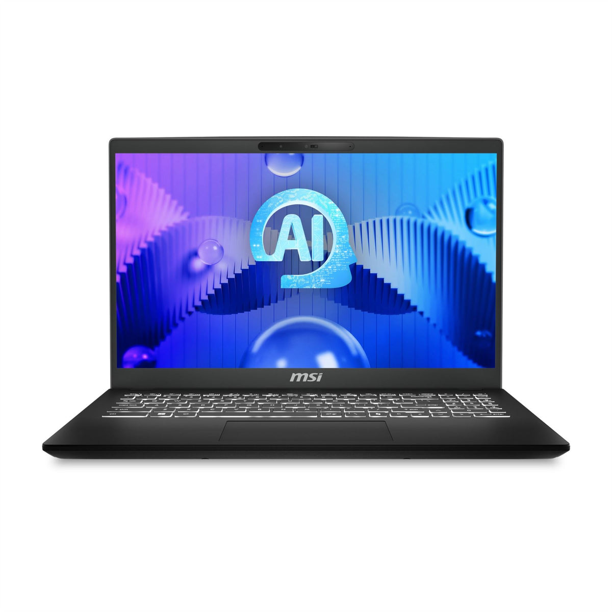 MSI Modern 15 H AI C1MG-002UK Intel Core Ultra 7 155H Laptop 39.6 cm (15.6&quot;) Full HD 16 GB DDR5-SDRAM 512 GB SSD Wi-Fi 6E (802.11ax) Windows 11 Home Black