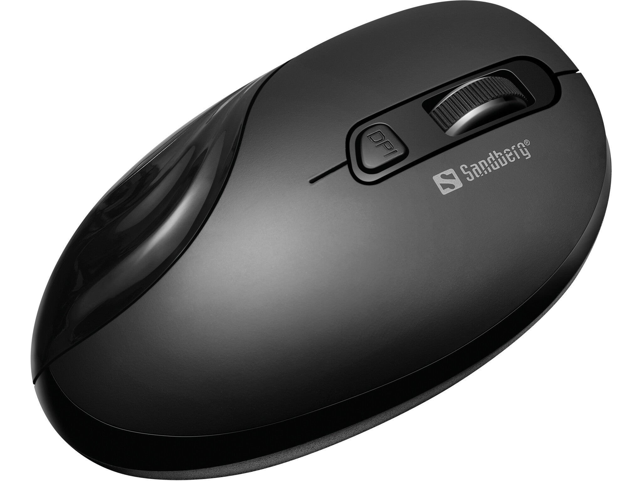 Sandberg - RF Wireless Mouse in Black - 1,600 DPI - Clove Technology