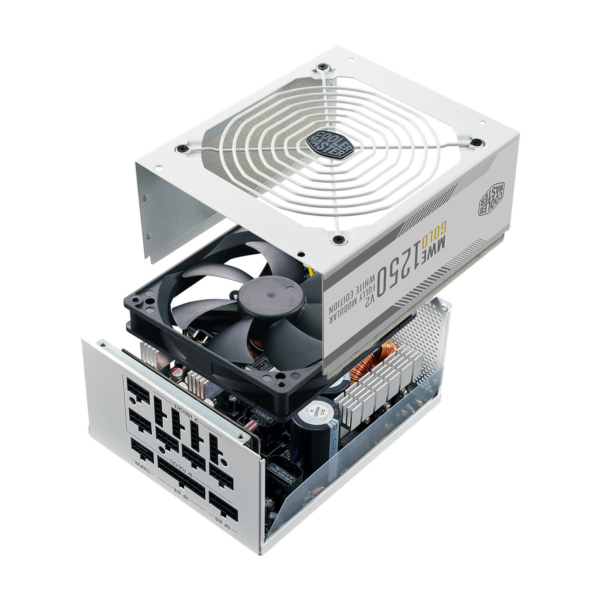 Cooler Master MWE - 1250W 80+ Gold Fully Modular Power Supply Unit - White Version