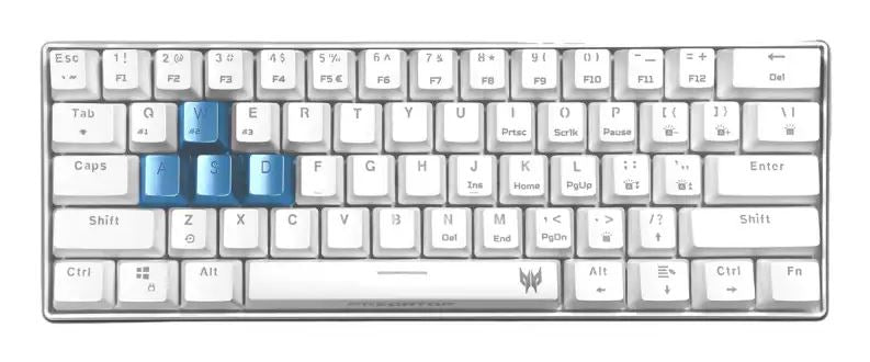 Acer Predator Aethon 330 keyboard Gaming USB + Bluetooth QWERTY English White