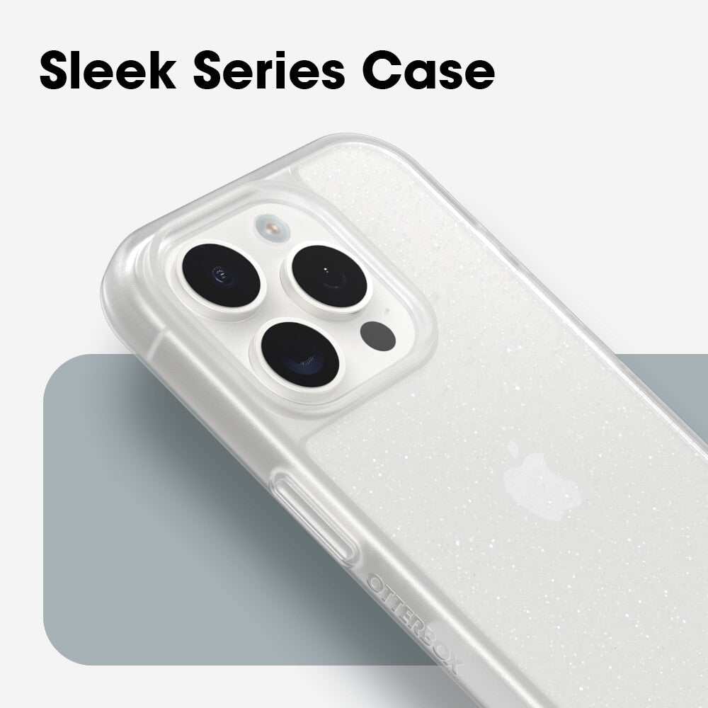 OtterBox React Series for iPhone 15 Pro in Stardust (Clear Glitter) - No Packaging