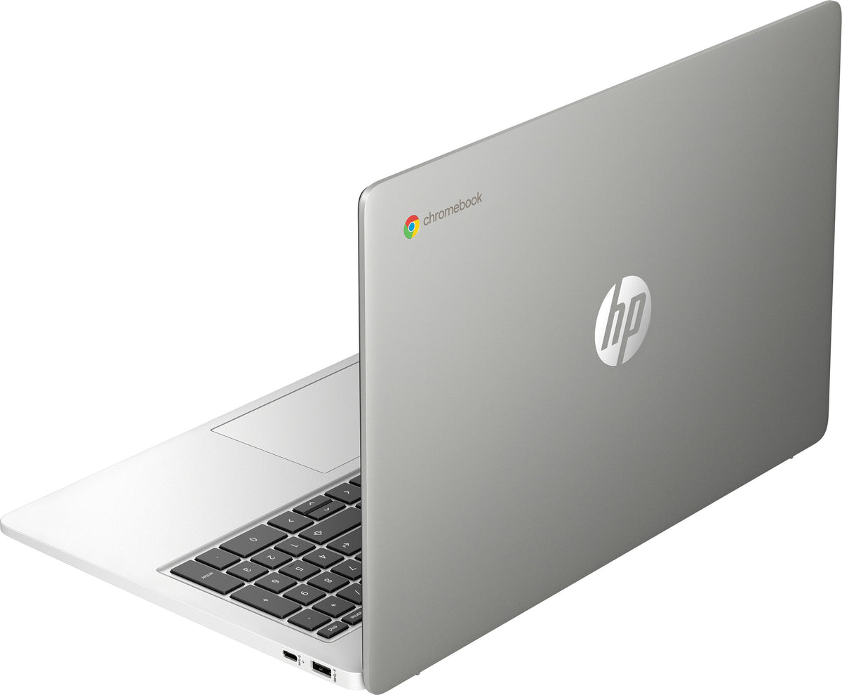 HP Chromebook 15a Laptop - 39.6 cm (15.6") - Intel® Pentium® Silver N6000 - 4 GB LPDDR4x-SDRAM - 128 GB eMMC - Wi-Fi 5 - ChromeOS - Silver