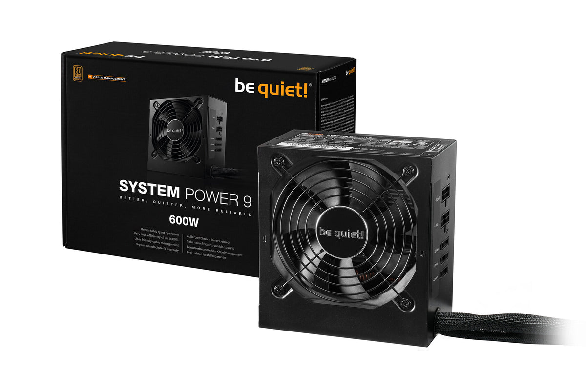 be quiet! System Power 9 - 600W 80+ Bronze Semi-Modular Power Supply Unit