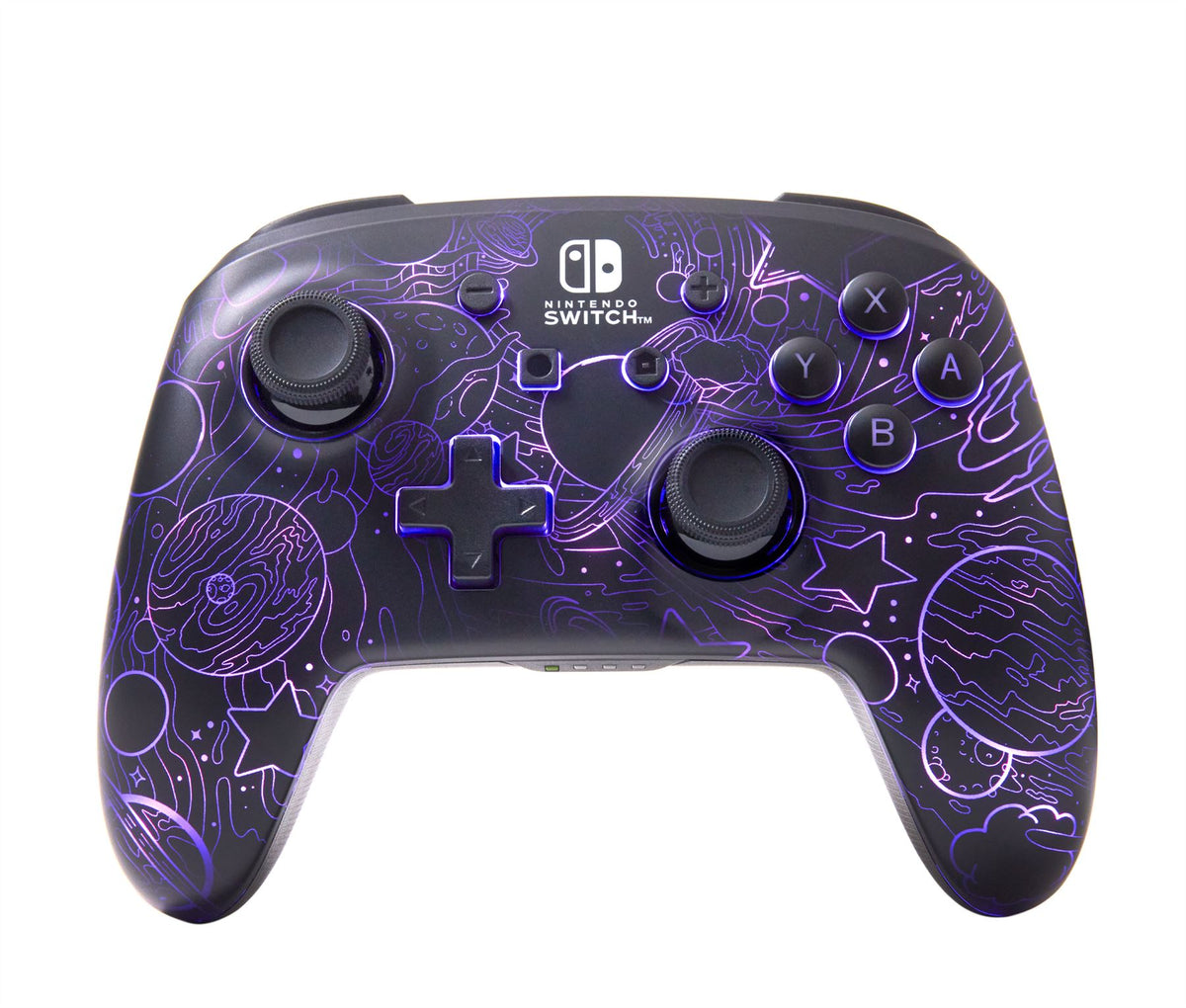PowerA Enhanced Wireless Controller for Nintendo Switch with Lumectra - Galactic Vortex