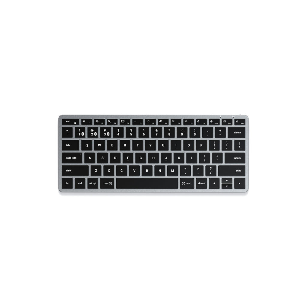 Satechi Slim X1 Mini - Bluetooth Backlit Keyboard in Black / Grey (QWERTY UK)