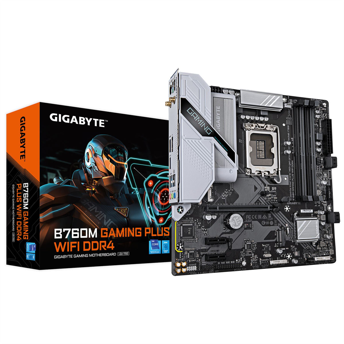 GIGABYTE B760M GAMING PLUS WIFI DDR4 micro ATX Motherboard - Intel B760 LGA 1700