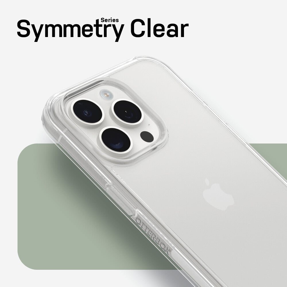 OtterBox Symmetry Series Clear for iPhone 15 Pro Max in Clear