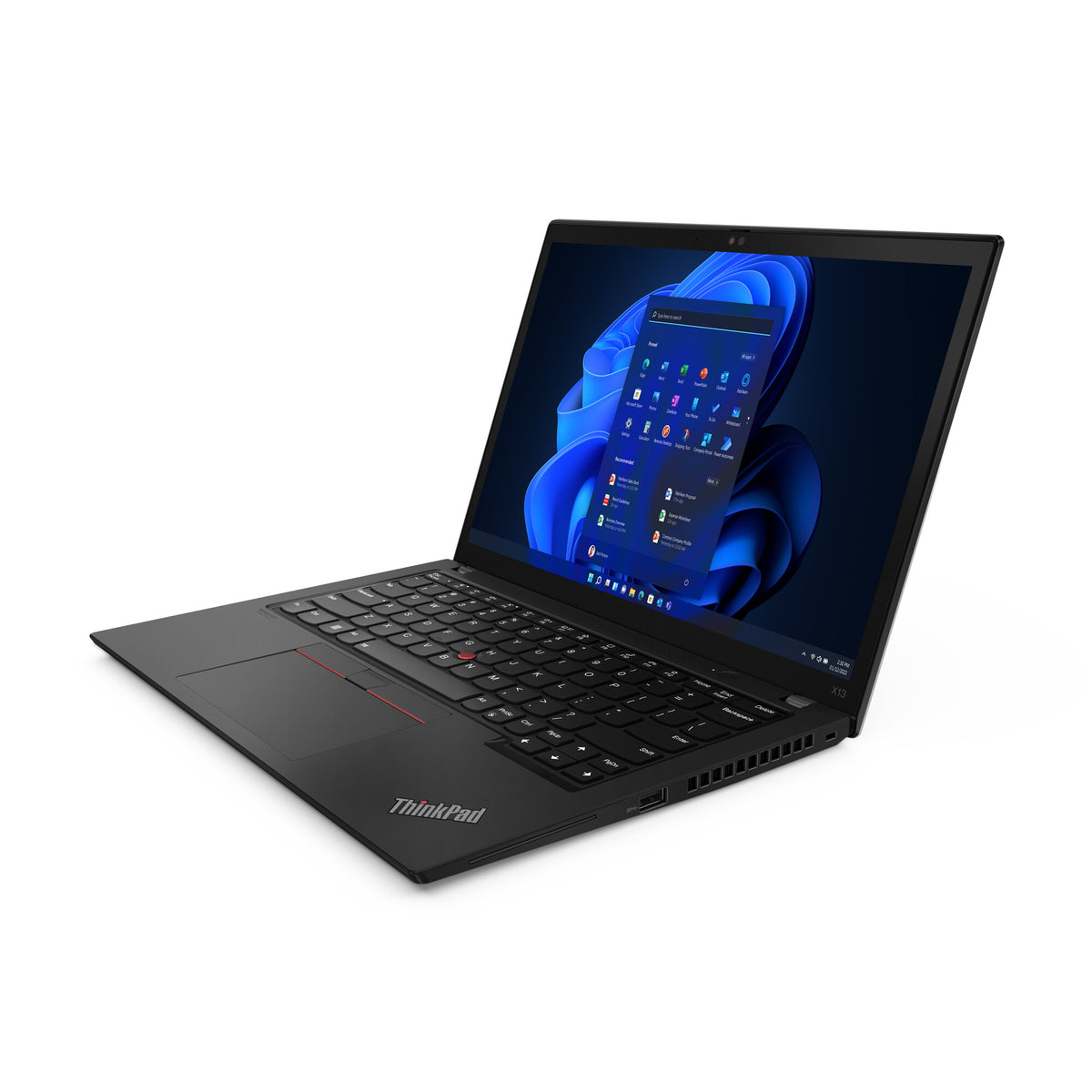 Lenovo ThinkPad X13 Gen 3 Laptop - 33.8 cm (13.3") - Intel® Core™ i5-1235U - 16 GB LPDDR5-SDRAM - 256 GB SSD - Wi-Fi 6E - Windows 11 Pro - Black
