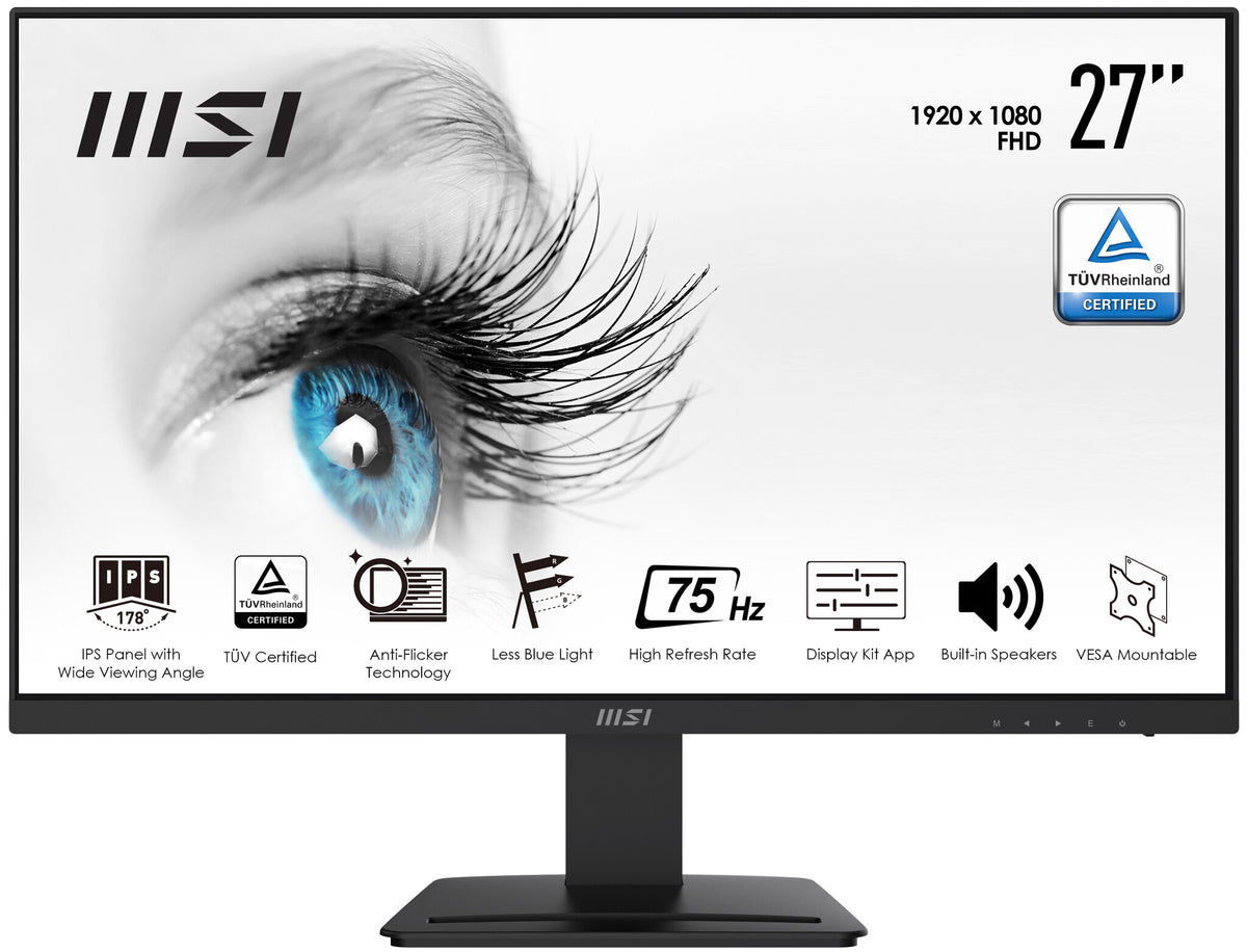 MSI Pro MP273 - 68.6 cm (27") - 1920 x 1080 pixels FHD Monitor