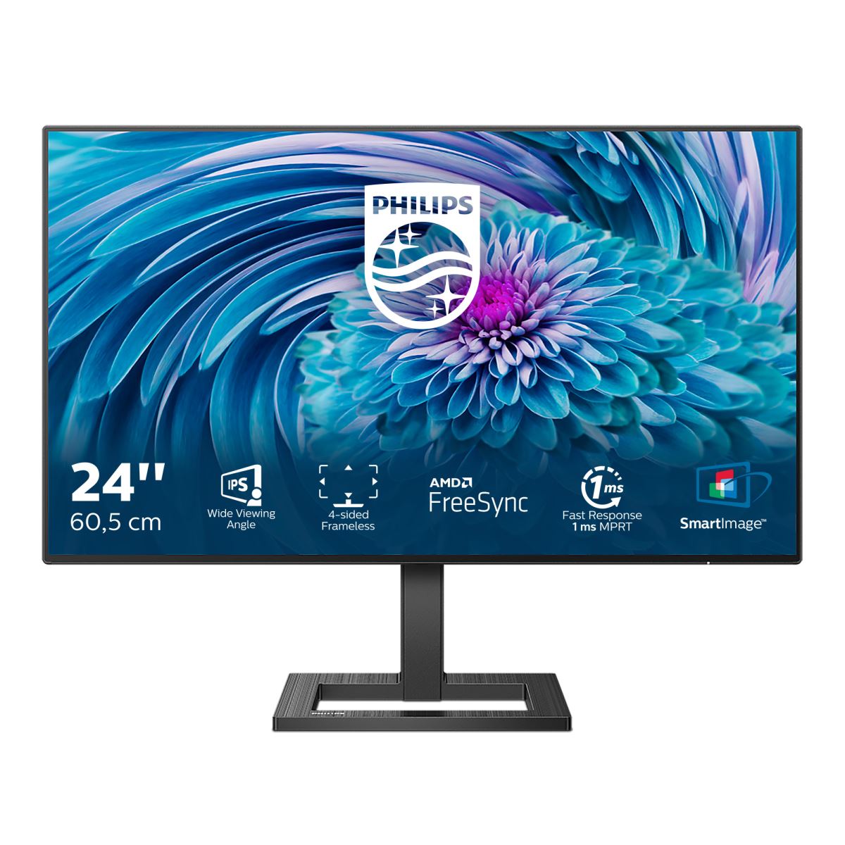 Philips E Line 242E2FA/00 Computer Monitor 60.5 cm (23.8") 1920 x 1080 pixels Full HD LCD Black