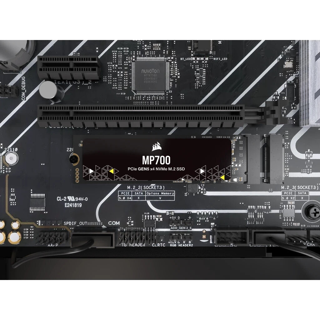Corsair MP700 - PCI Express 5.0 3D TLC NAND NVMe M.2 SSD - 1 TB